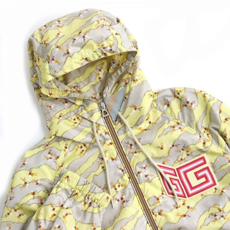 Gucci 703189 Lovelight GG Logo Embroidery Total Design Hooded Jacket