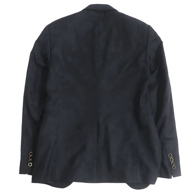 20AW Louis Vuitton Shadow Monogram Camouflage Single Tailored Jacket Black With