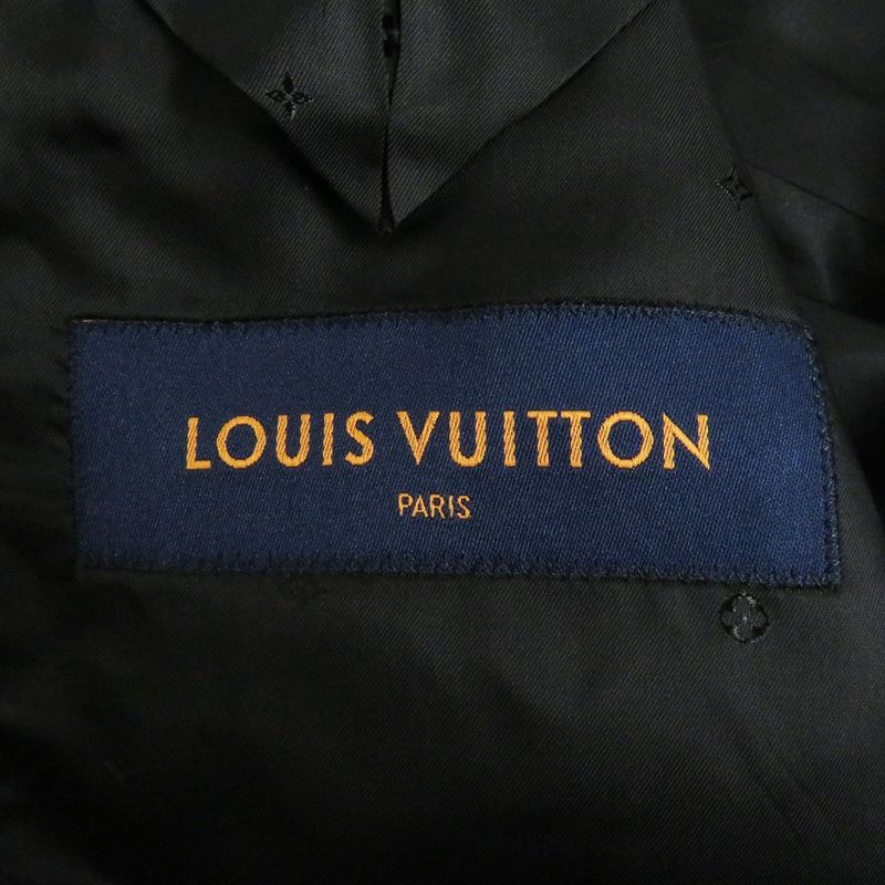 20AW Louis Vuitton Shadow Monogram Camouflage Single Tailored Jacket Black With