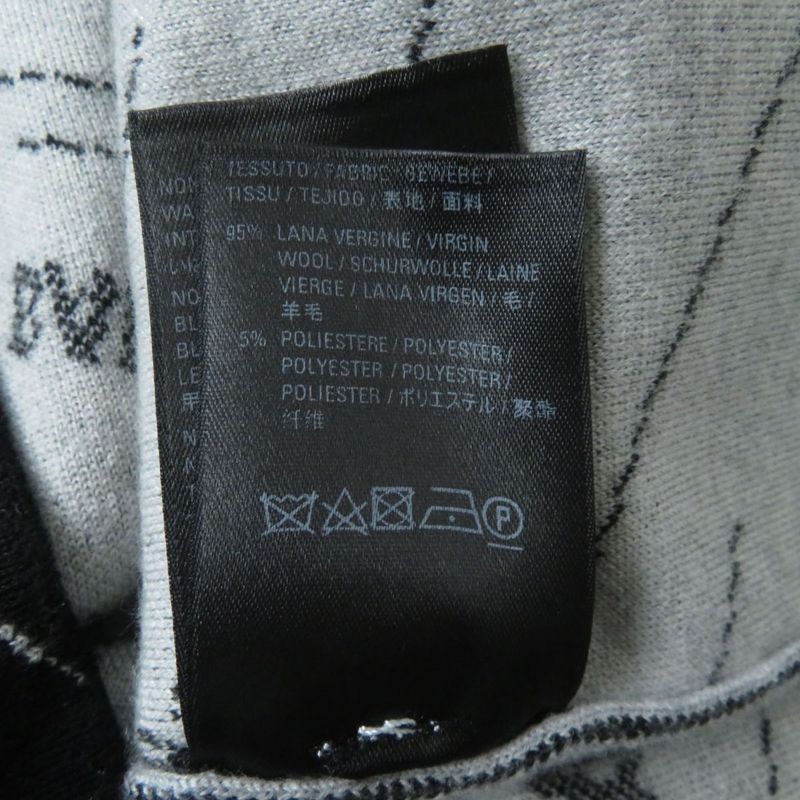 Balenciaga 2019 559078 Crew Neck Jacquard Logo Knit Sweater Women's