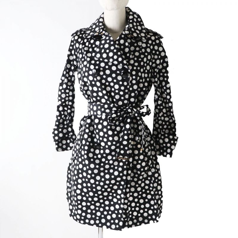 Hermes 12AW Louis Vuitton×yayoi Kusama Women's Trenchcoat Dot Pattern 100%