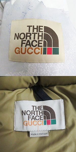 21aw Gucci X The North Face 670603 Trail Print Hooded Down Jacket/puffy Jacket