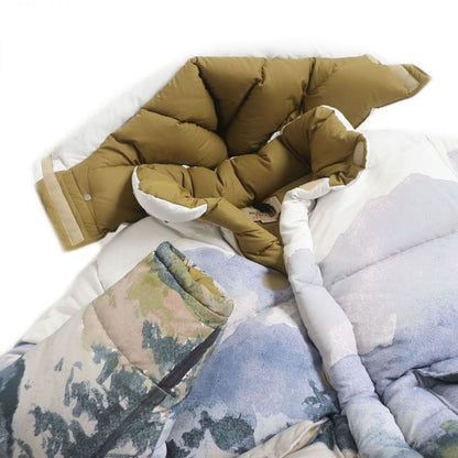 21aw Gucci X The North Face 670603 Trail Print Hooded Down Jacket/puffy Jacket