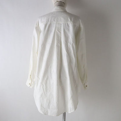 Hermes Gucci 734525 Women's Long Sleeve Cotton Poplin Shirt