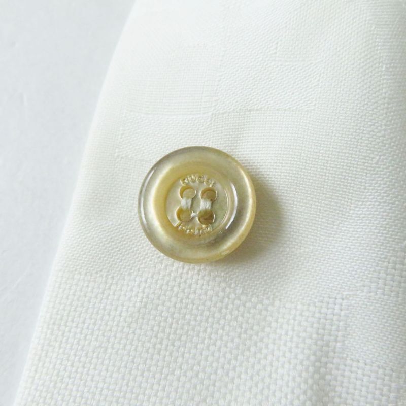 Hermes Gucci 734525 Women's Long Sleeve Cotton Poplin Shirt