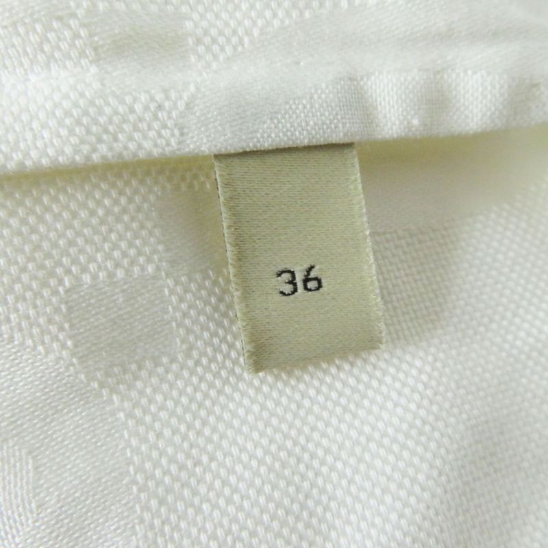 Hermes Gucci 734525 Women's Long Sleeve Cotton Poplin Shirt