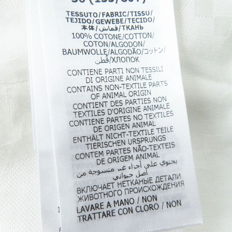 Hermes Gucci 734525 Women's Long Sleeve Cotton Poplin Shirt