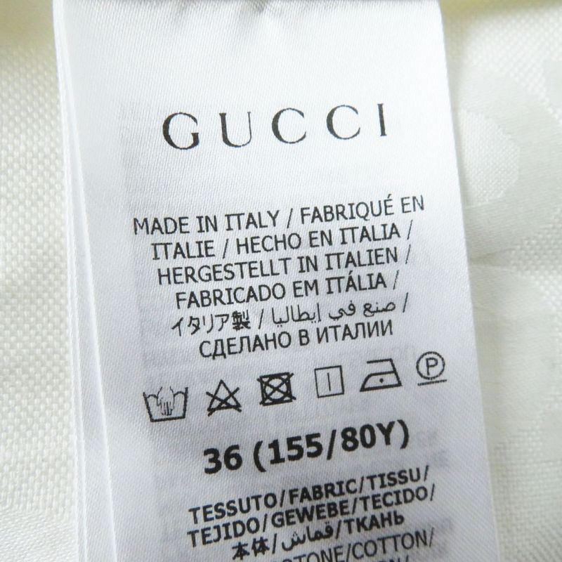 Hermes Gucci 734525 Women's Long Sleeve Cotton Poplin Shirt