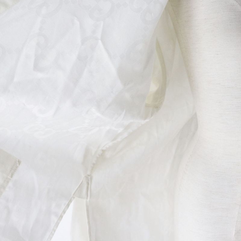 Hermes Gucci 734525 Women's Long Sleeve Cotton Poplin Shirt