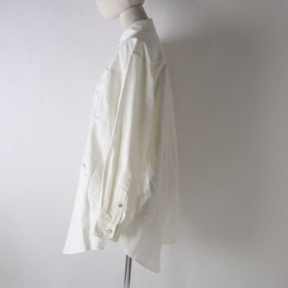 Hermes Gucci 734525 Women's Long Sleeve Cotton Poplin Shirt