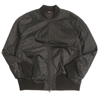 Louis Vuitton 23SS Monogram Logo Plate Leather And Nylon Reversible Blouson