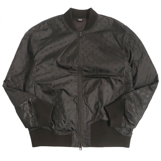 Louis Vuitton 23SS Monogram Logo Plate Leather And Nylon Reversible Blouson