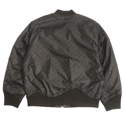 Louis Vuitton 23SS Monogram Logo Plate Leather And Nylon Reversible Blouson
