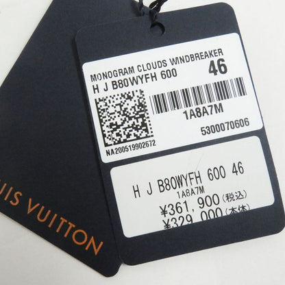 20AW Louis Vuitton 1a8a7m Monogram Clouds Cloud Pattern Zip-up Hooded Windbreake