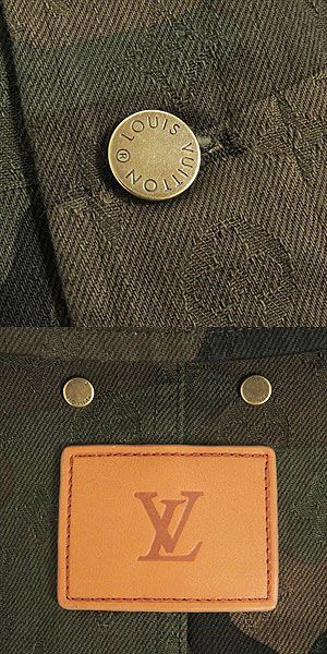 Louis Vuitton X Supreme Monogram Camouflage LV Jacquard Denim Trucker Jacket /