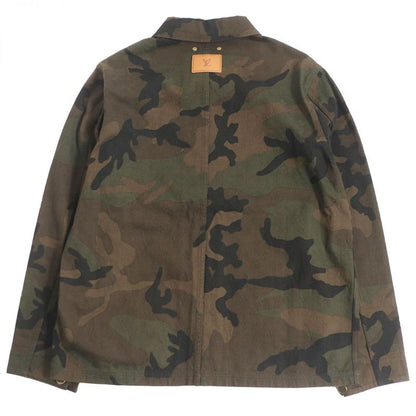 Louis Vuitton X Supreme Monogram Camouflage LV Jacquard Denim Trucker Jacket /