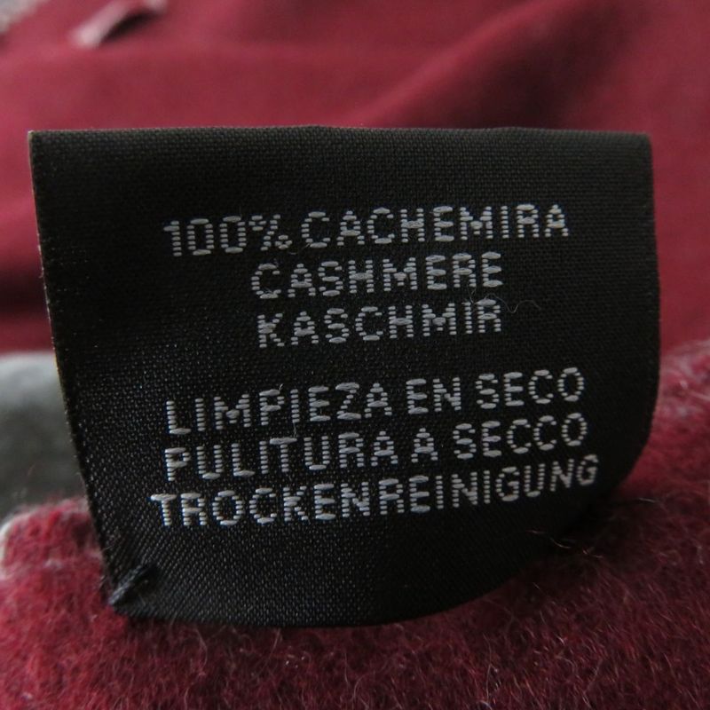 Hermes Made In Germany 100% Cashmere Kazak Large Shawl/scarf With Fringe