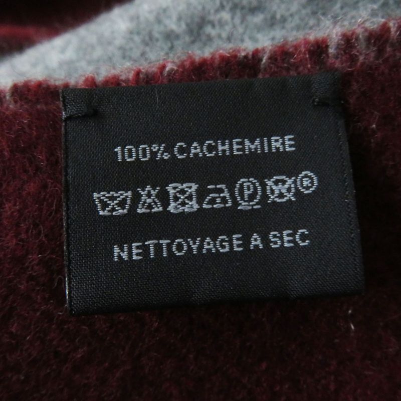 Hermes Made In Germany 100% Cashmere Kazak Large Shawl/scarf With Fringe