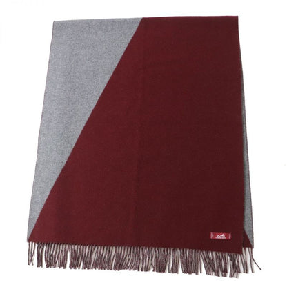 Hermes Made In Germany 100% Cashmere Kazak Large Shawl/scarf With Fringe