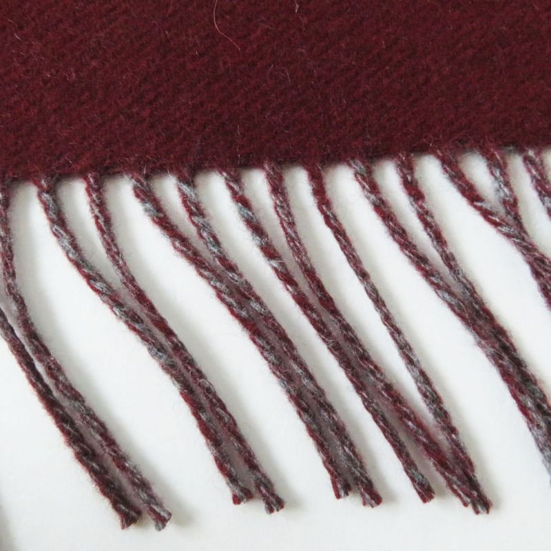 Hermes Made In Germany 100% Cashmere Kazak Large Shawl/scarf With Fringe