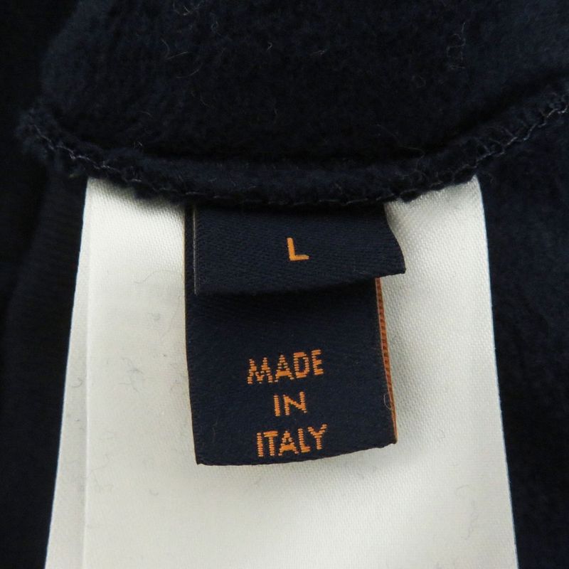 21SS Louis Vuitton 1a8r2q Beaded Shark Pullover Sweatshirt Hoodie Navy L Made