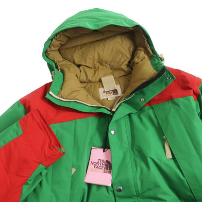 22ss Gucci X The North Face 663758 Logo Embroidery WZIP Hooded Down Jacket