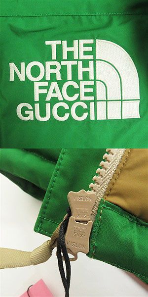 22ss Gucci X The North Face 663758 Logo Embroidery WZIP Hooded Down Jacket
