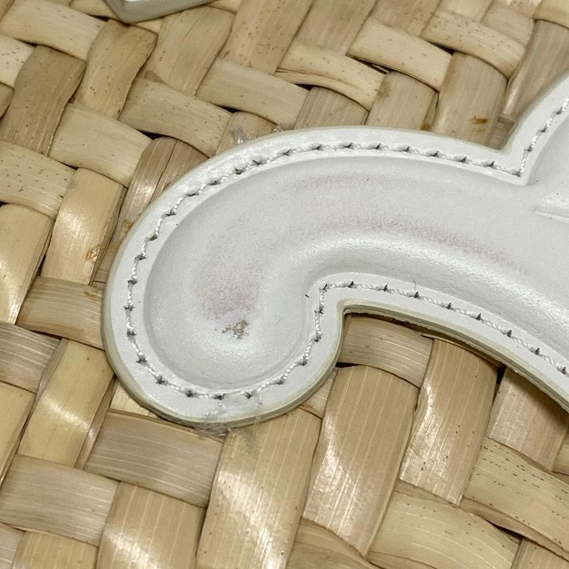 Celine Tote Bag Teen Triomphe Pannier Beige And White Basket Bag/2way