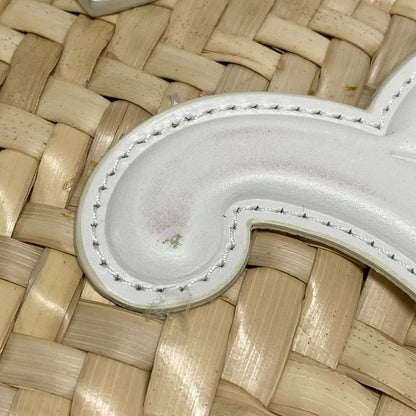 Celine Tote Bag Teen Triomphe Pannier Beige And White Basket Bag/2way