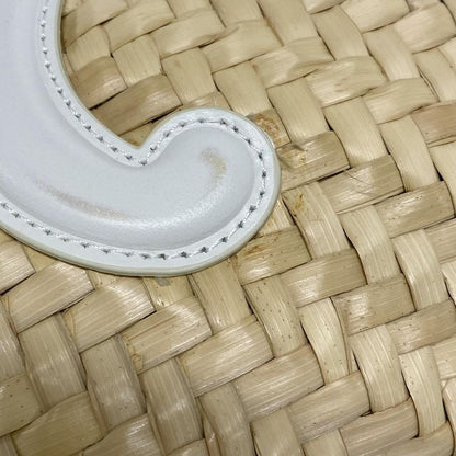 Celine Tote Bag Teen Triomphe Pannier Beige And White Basket Bag/2way