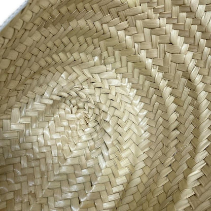 Celine Tote Bag Teen Triomphe Pannier Beige And White Basket Bag/2way