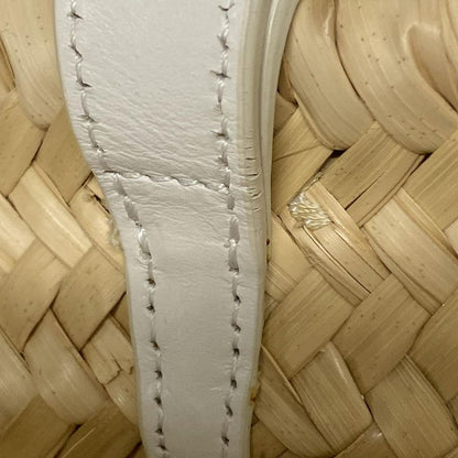 Celine Tote Bag Teen Triomphe Pannier Beige And White Basket Bag/2way