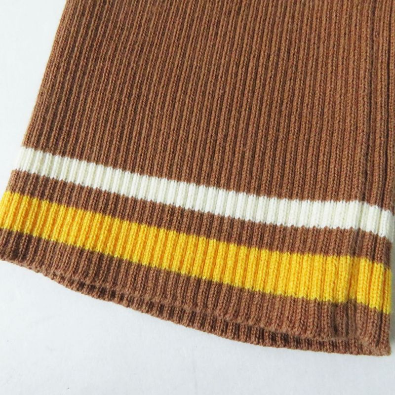 Hermes Women's 100% Silk Long-sleeved Cardigan With Brown And