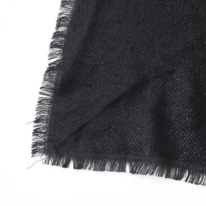 Gucci 460300 GG Patterned Minked Silk Blend Scarf/shawl/scarf Black