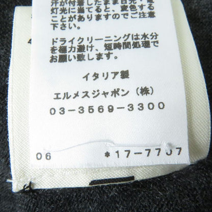 Hermes 21 Clic Clac Long-sleeved Knit Dress In Dotted Silk And Cashmere