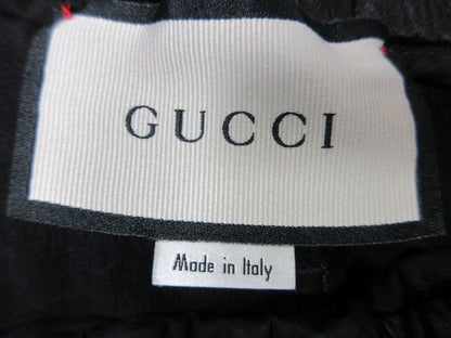 Gucci 625893 Zaep5 Half Pants Shorts Logo Size 50 Black QQQ
