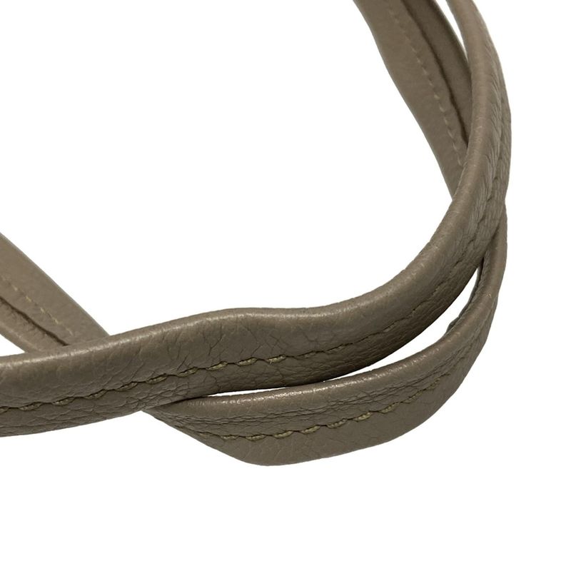 Celine Tote Cabas Phantom Small With Belt Taupe (gray Beige) Leather