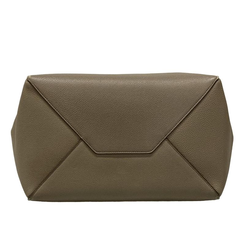 Celine Tote Cabas Phantom Small With Belt Taupe (gray Beige) Leather