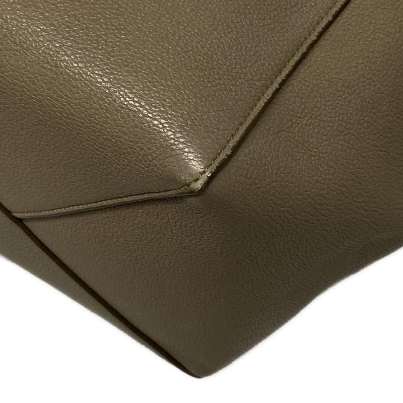 Celine Tote Cabas Phantom Small With Belt Taupe (gray Beige) Leather