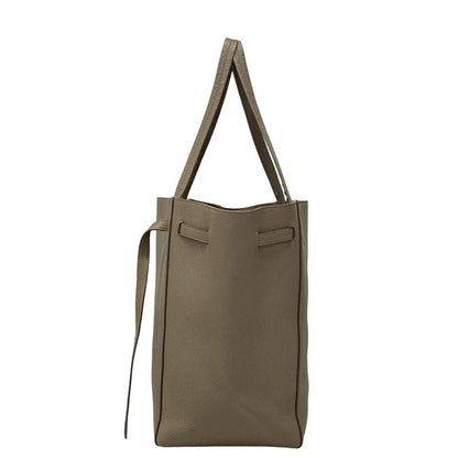 Celine Tote Cabas Phantom Small With Belt Taupe (gray Beige) Leather