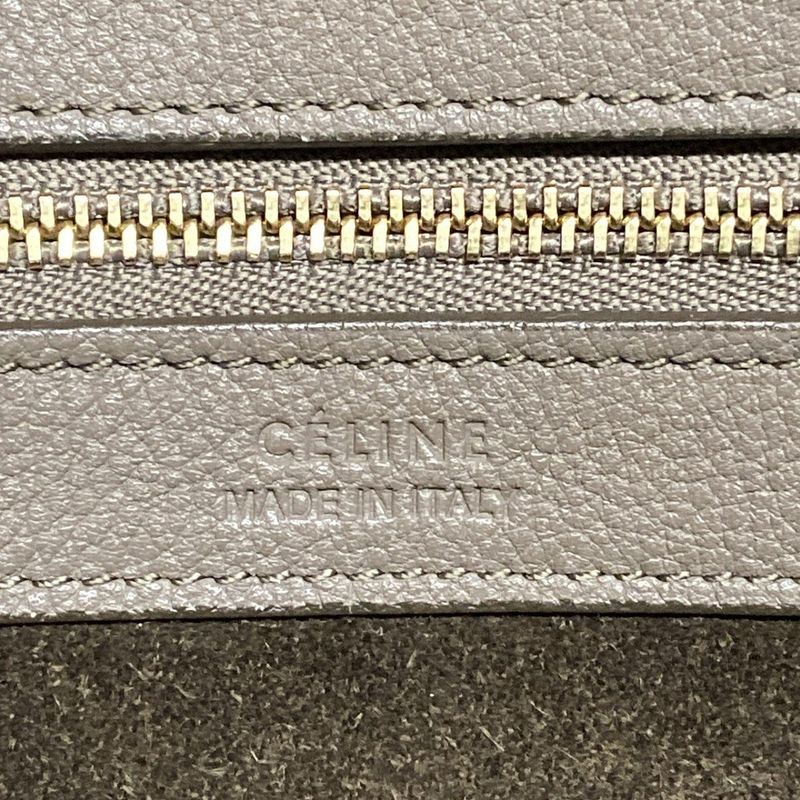 Celine Tote Cabas Phantom Small With Belt Taupe (gray Beige) Leather