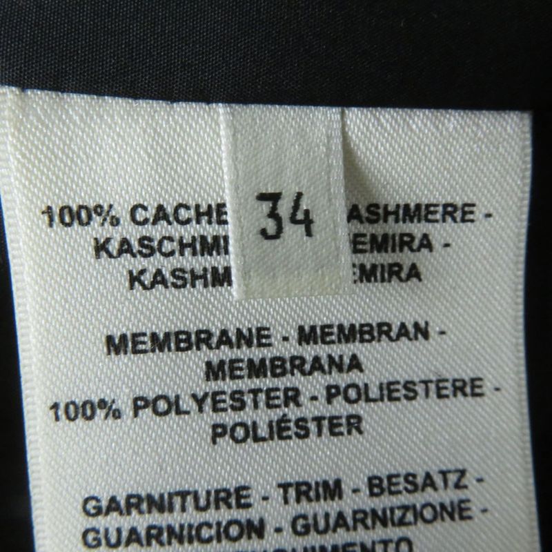 Hermes 21AW Leather With Logo Patch Switching 100% Cashmere Down Jacket