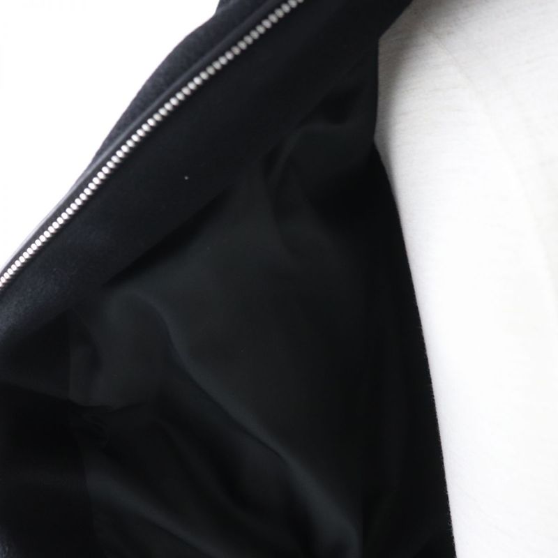 Hermes 21AW Leather With Logo Patch Switching 100% Cashmere Down Jacket