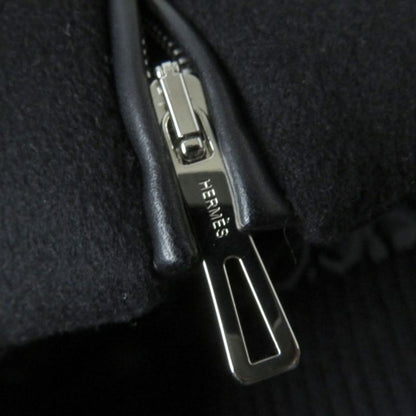 Hermes 21AW Leather With Logo Patch Switching 100% Cashmere Down Jacket