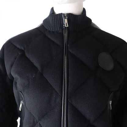 Hermes 21AW Leather With Logo Patch Switching 100% Cashmere Down Jacket