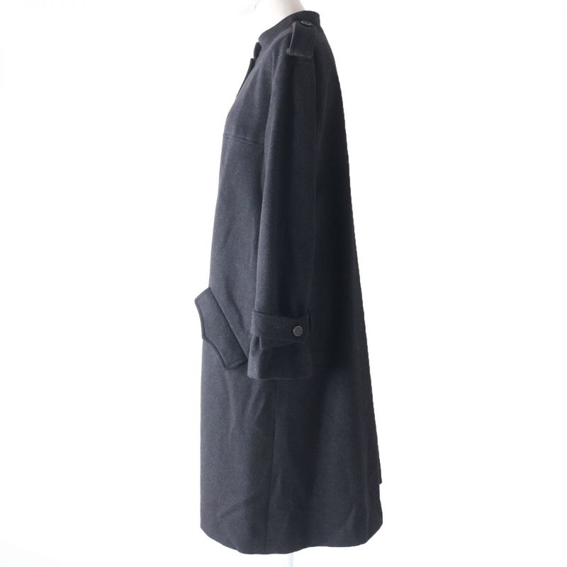 CHANEL 05A P26790 Cashmere Blend Wool Coat With Coco Mark Buttons