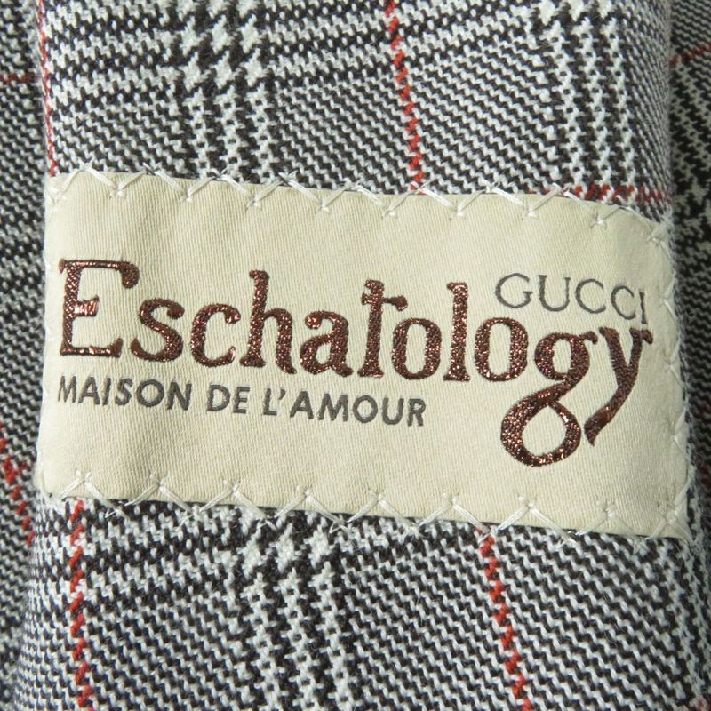 Gucci 2021 652006 Glen Check Pattern Single Jacket/wool Jacket Grayish