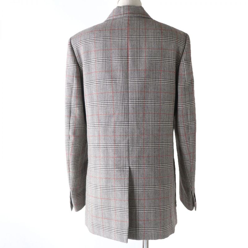 Gucci 2021 652006 Glen Check Pattern Single Jacket/wool Jacket Grayish