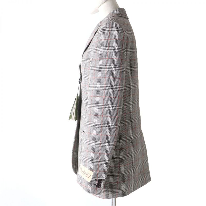 Gucci 2021 652006 Glen Check Pattern Single Jacket/wool Jacket Grayish