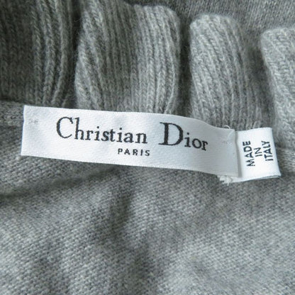 Christian DIOR Ruffled Design Waistband Wool And Cashmere Short Sleeve